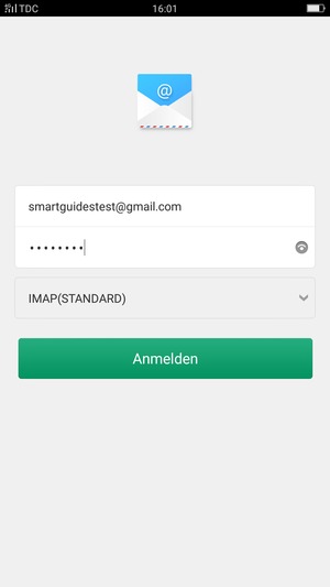 Geben Sie Ihre Gmail oder Hotmail Adresse und Ihr Passwort ein. Wählen Sie Anmelden