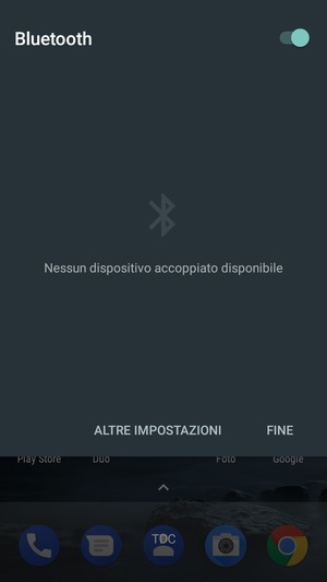 Disattiva Bluetooth