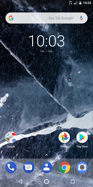 Swipe up