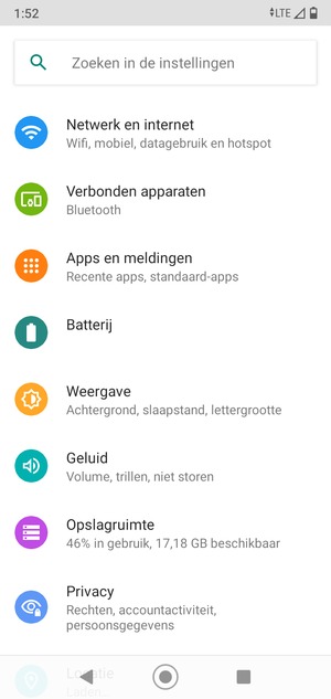 Selecteer Netwerk en internet
