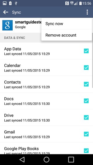 Select Sync now