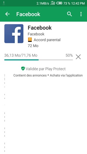 Veuillez attendre la fin de la procédure d'installation