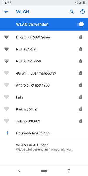 Wählen Sie das Wireless-Netzwerk, zu dem Sie eine Verbindung herstellen möchten