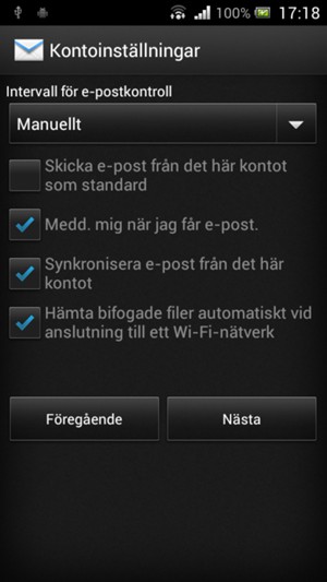 Välj Nästa