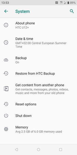 Select About phone