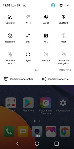 Disattiva Bluetooth