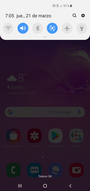 Deslice hacia abajo el menú superior de nuevo