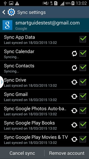 Your contacts from Google will now be synced to your smartphone