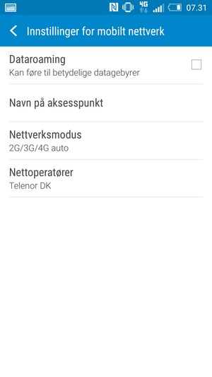 Velg Navn på aksesspunkt