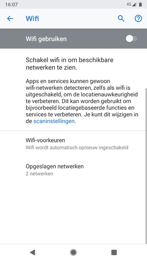Schakel Wifi in