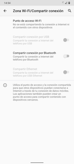 Seleccione Punto de acceso Wi-Fi