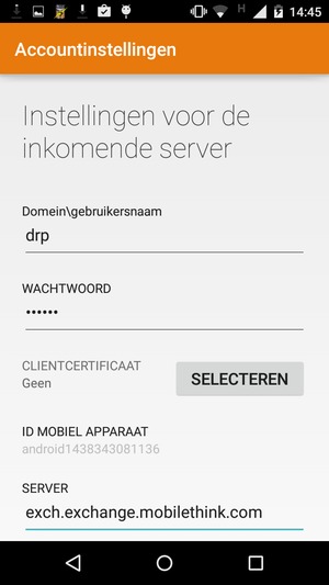 Voer Gebruikersnaam in