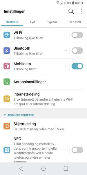 Velg Nettverk