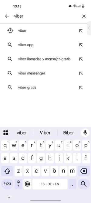 Introduzca el nombre de la aplicación y seleccione Buscar