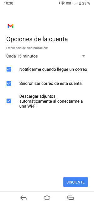 Seleccione SIGUIENTE