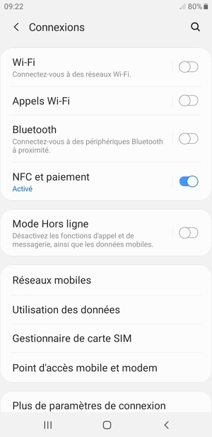 Sélectionnez Réseaux mobiles