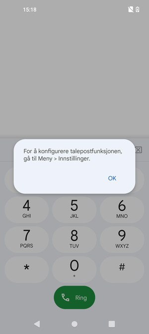 Hvis personsvar ikke er innstilt, velg OK
