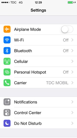Select Wi-Fi