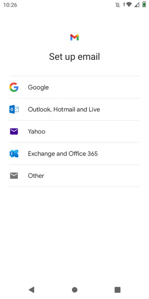 Select Outlook, Hotmail and Live