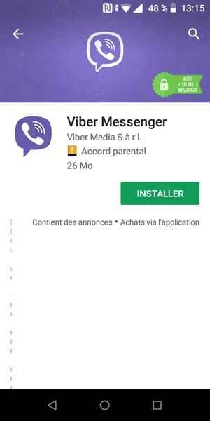 Sélectionnez INSTALLER