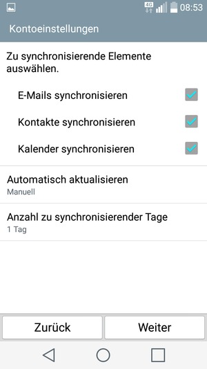 Wählen Sie Weiter