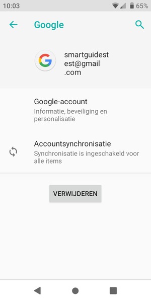 Selecteer Accountsynchronisatie