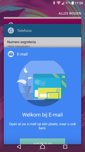 Selecteer ALLES WISSEN om alle actieve apps te sluiten