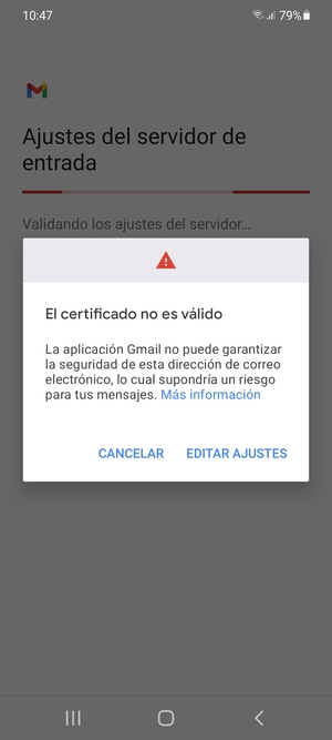 Seleccione EDITAR AJUSTES