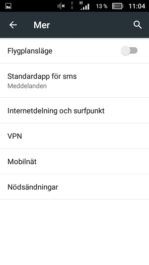 Välj Mobilnät