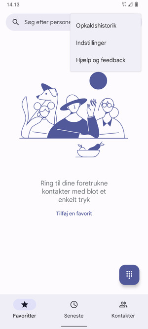 Vælg Indstillinger