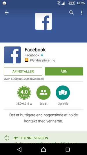 Vælg ÅBN