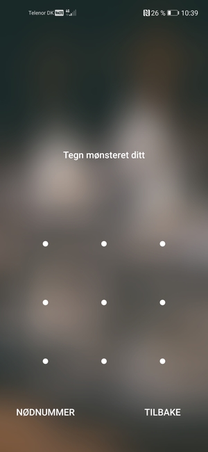 Telefonen din er nå sikret med en skjermlås
