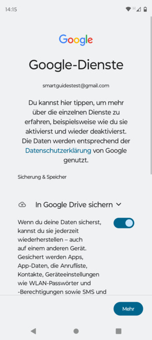 Wählen Sie Mehr