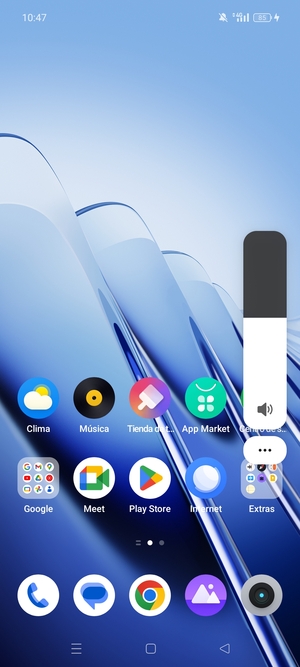 Seleccione Sonido para cambiar al modo silencio