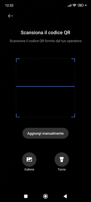 Scansiona il codice QR