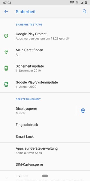 Ihr Handy ist jetzt mit einer Bildschirmsperre gesichert