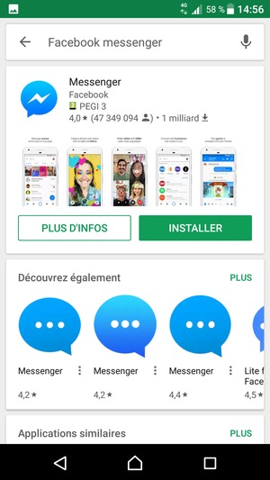 Sélectionnez l'appli