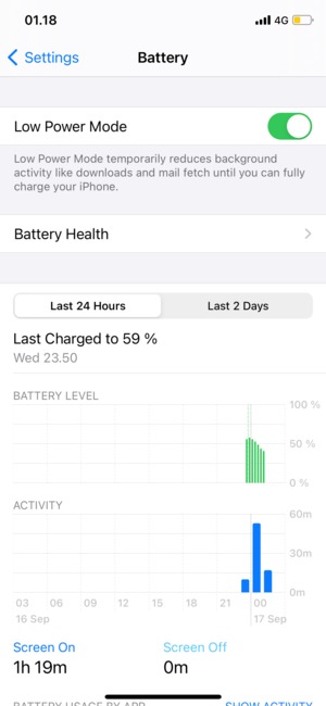 Select Low Power Mode