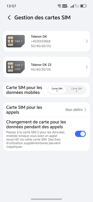 Votre eSIM est maintenant activée