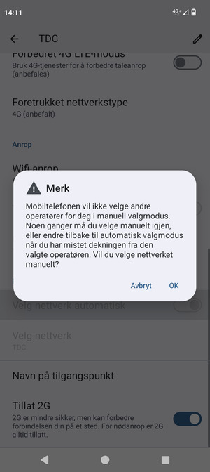 Velg OK