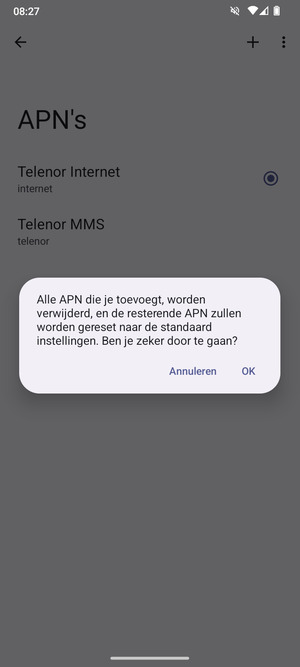 Selecteer OK