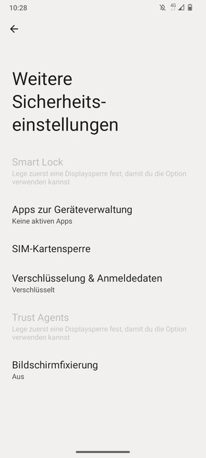 Wählen Sie SIM-Kartensperre