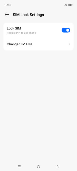 Select Change SIM PIN