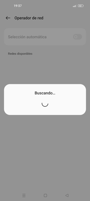 Espere a que la búsqueda termine