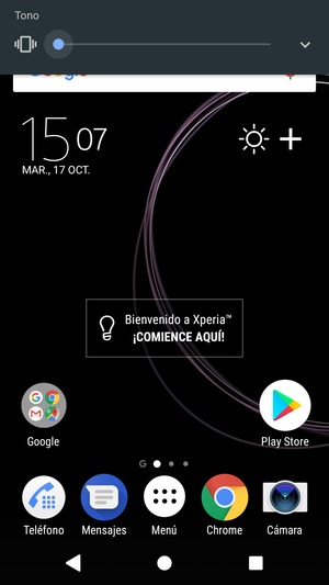 Continúe presionando para el modo de vibración, el cual es aprobado con una vibración corta