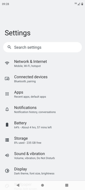 Select Network & Internet