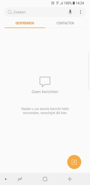 Selecteer de Menu-knop