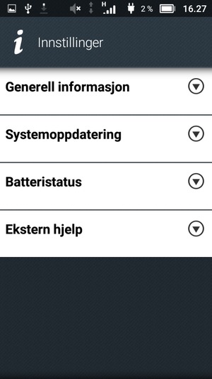 Velg Systemoppdatering