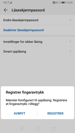 Velg AVBRYT