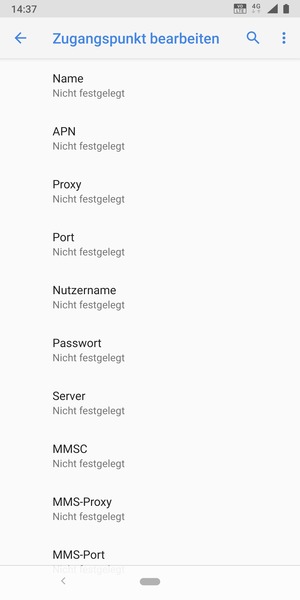 Geben Sie MMS-Informationen ein